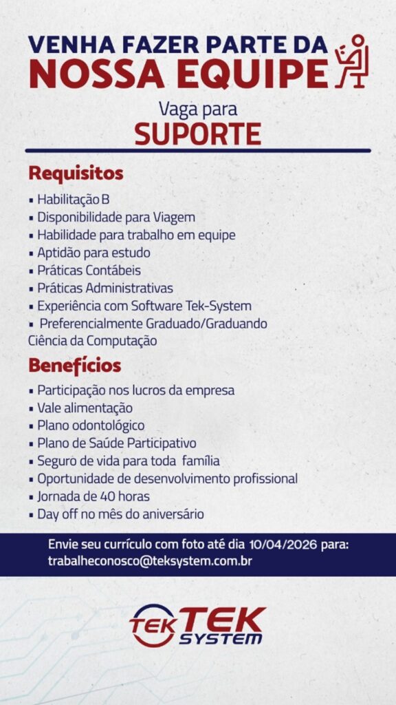 Faça parte da equipe Tek-System! 1 WhatsApp Image 2026 04 02 at 12.01.41