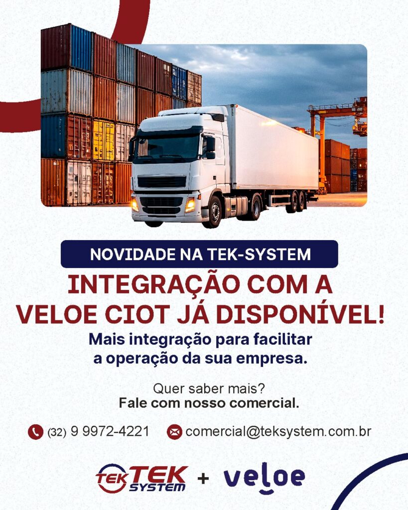 CIOT - Integração Disponível (Veloe) 1 ciot
